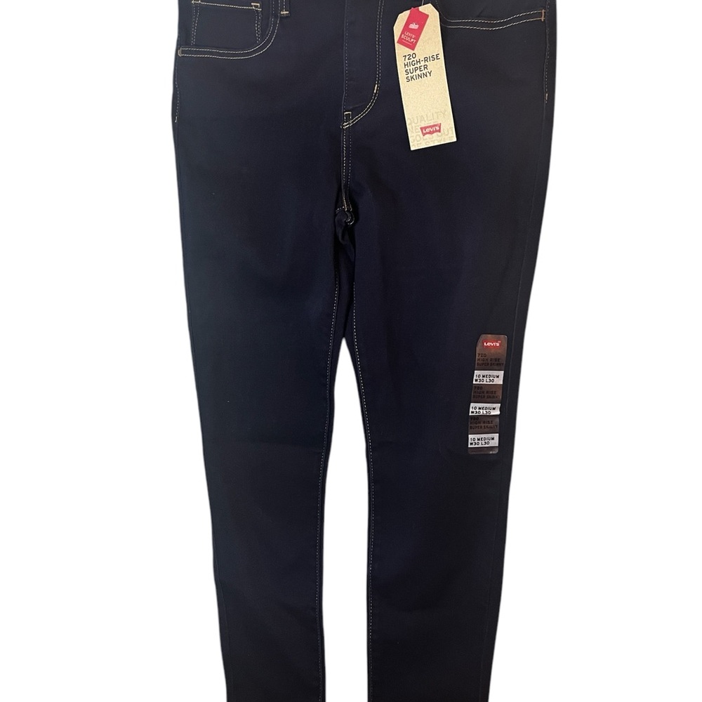LEVIS 720 high-rise SUPER SKINNY SCULPT HYPER SUPER SOFT TENCEL LYOCELL JEANS - Picture 2 of 3